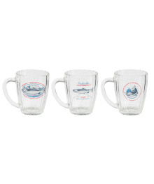 кружка д/пива 500мл ОСЗ На рыбалке Ностальгия, стекло, 3 дизайна