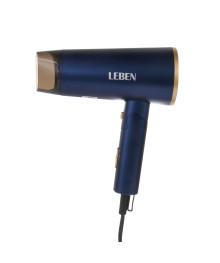 Фен LEBEN 259-231 2000 Вт, 2 скорости, 2 темп.реж., темно-синий, матовое покрытие, концентратор