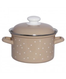 Кастрюля эмалированная Горох 3 лПосуда эмалированная оптом Сталь Эмаль. Эмалированные кастрюли оптом.