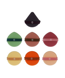 Спонжи для макияжа 7 шт в тубусе ЮНИLOOK, полиуретан, полиэстер, d5см