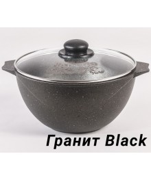 Мечта Казан для плова литой 6л АП Гранит Black со ст крышкой арт 56802 (3) доставкой - Новосибирск, Новокузнецк, Горно-Алтайск. Низкие цены, большой ассортимент посуды оптом