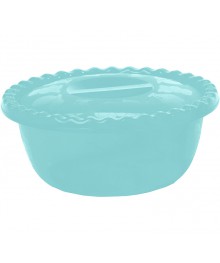 Миска 5л пластик с крышкой М1317 аквамарин (20/уп)я СВЧ в Новосибирске большой ассортимент. Посуда со склада для микроволновки купить в Новосибирске.