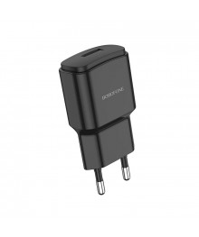 Блок пит USB сетевой  BOROFONE BA48A Чёрный (5B, 2100mA)USB Блоки питания, зарядки оптом с доставкой по России.