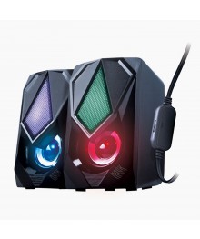 Колонки Активные Qumo Mask AS004, 10 ВТ, 2,0, объемное звучание, RGB подсветка, USB+Jack 3,5ммпо низкой цене. Колонки Defender оптом с доставкой по Дальнему Востоку. Качетсвенные колонки оптом.