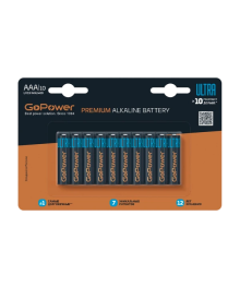 Бат LR3            GoPower ULTRA AAA BL10 Alkaline 1.5V (10/100/800)