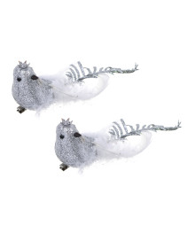 Птицы на прищепке 2 шт, 3,5x17 см, пластик, 26-533