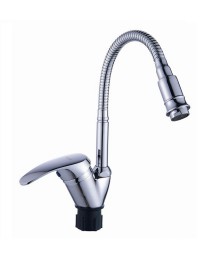 смеситель ЭВЕРЕСТ кухня боковой с изливом В58-022 на гайке (51048)