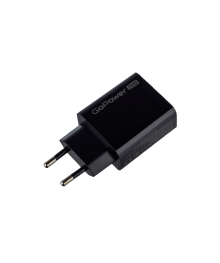 Блок пит USB сетевой  GoPower GPQC08 1USB+1Type-C 20W QC3.0 черный
