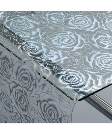 Клеенка GRACE силикон-прозрачная с рис. 0,8х20м 0,65 мм Laser JXT4218-1