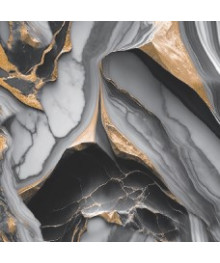 Пленка самоклеющаяся Grace FC83112-3-45 чёрн мрамор, повышенная плотность, 45см/8м