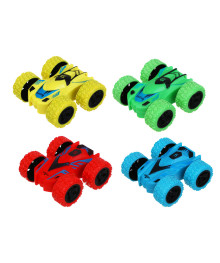 Машинка "Трюкач", разворот, инерция, ABS, TRP, металл, 8х3,6х7,5 см, 4 дизайна