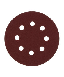 Круг шлифовальный ЕРМАК из абразивной бумаги на велкро основе, 8 отверстий, P100, 125 мм, 5шт.