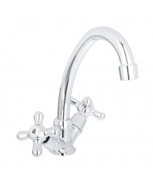 Смеситель СоюзКран для кухни SK01-T204 без подводки,керам. Кран-букса 1/2, шпилька, цинк