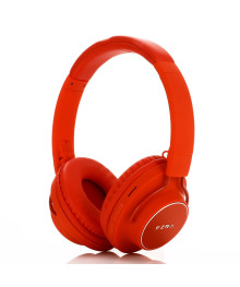 Наушники беспроводные EZRA BW03 красные, большие, гарнитура (bluetooth)