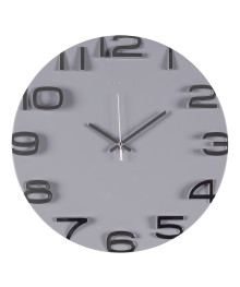 Часы настенные СН 3430 - 002 круг d=34,5 см, корпус серый+серебро "Классика" (10)