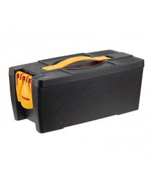 Органайзер для инструментов 280х135х115мм черный с желтым 2968Mчж (уп/9)Ящик для инструментов оптом. Ящик для инструментов оптом по низкой цене со склада в Новосибирске.