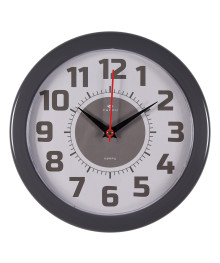 Часы настенные СН 2323 - 124 круг d=24,5см, корпус темно-серый "Классика" (10)
