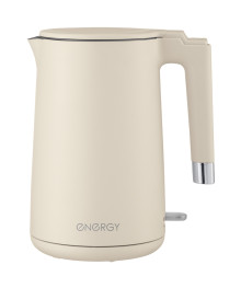 Чайник ENERGY E-215 (1,7 л), бежевый, двойной корпус