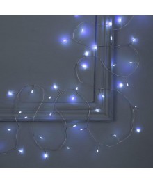 Эл.гирл. "Мишура" 10 м роса, IP20, серебристая нить, 200 LED, свечение белое, фиксинг, 12 Вке. Доставка Барнаул, Кемерово, Томск, Новокузнецк, Горно-Алтайск, Междуреченск, Ленинск-Кузнецкий.