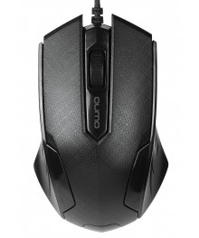Мышь Qumo Office M14, черная, проводная, оптическая, 1000 dpiм с доставкой по гг Новосибирск, Кемерово, Новокузнецк, Ленинск-Кузнецк, Барнаул, Горно-Алтайск, Би