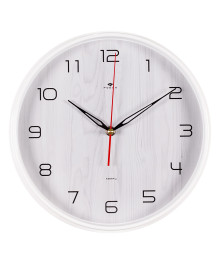 Часы настенные СН 2940 - 117 круг d=29см, корпус белый "Белый дуб" (10)