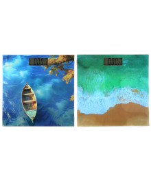 Весы напольные LEBEN электронные "Релакс", ЖК-дисплей, макс. нагр.до 180кг, 28х28х0,5см