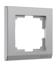WERKEL  рамка 1-местная W0011806 Stark серебряный