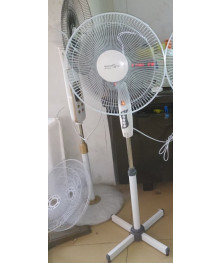 Вентилятор Maxtronic MAX-1620-2 (4) Бело-серый (напольный, 38Вт, 16" - 40 см, 3 скор, 4шт/кор!!!)