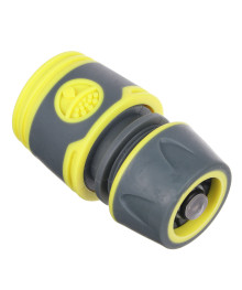 Коннектор быстросъемный для шланга 1/2 с аквастопом, обрезиненное покрытие ABS