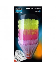 Воланы для бадминтона BadVol-5РМ (набор из 5 шт)м со склада в Новосибирске. Ролики оптом со склада в НСК. Большой каталог роликов оптом по низкой ц