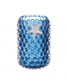 Подставка для мелочей, 8,5x12 см, стекло, цвет синий