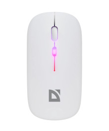 Мышь Defender беспр Coda MB 261 белый, 2,4ГГц+BT, радужн 300мАч