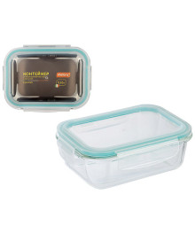 Контейнер Mallony DIAFANO 670 мл из жаропрочного стекла с крышкой из пласт -40-+300 С