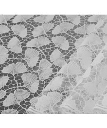 Клеенка Grace Лейс TLF-008U ажурная глянцевая белая 380-400г/м2 1,37х20м (+-3см)