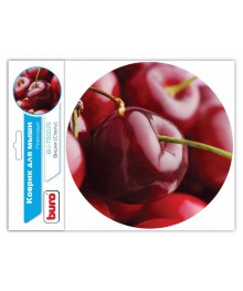 Коврик для мыши BURO BU-T60029 вишня d200 x1.5ммоптом. Коврики для мышек оптом с доставкой по Дальнему Востоку. Большой каталог ковриков для мышек.