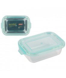 Контейнер Mallony LIMPIDO, 370 мл из жаропрочн стекла с крышкой из пластм,прямоуг, -40-+300 Скерамики в Новосибирске оптом большой ассортимент. Посуда фарфоровая в Новосибирскедля кухни оптом.