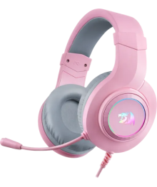 гарнитура Redragon Hylas игровая, розовая, проводн, RGB,USB+3,5мм Defender