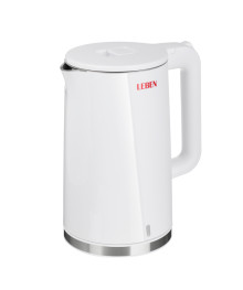 Чайник LEBEN 291-127, 1850Вт двойные стенки пластик нерж 1,7л