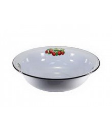 Таз Стальэмаль 9,5л Вишнёвый сад С3021*55 (5/уп)Посуда эмалированная оптом Сталь Эмаль. Эмалированные кастрюли оптом.