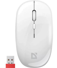 Мышь Defender беспр Galessa MB-252 бел, 4кн, 2.4G+BT,500mAч радужн.