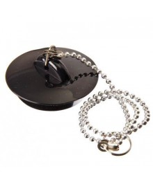 Пробка для ванны с цепочкой 29см, резина, d4,5см (463-754) Товары для ванной оптом с доставкой по Дальнему Востоку. Большой каталог товаров для ванной оптом.