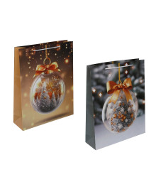 пакет подарочный бумажный 32x40x10см, бумага, 2 дизайна