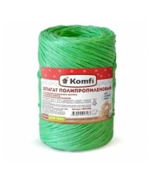 Шпагат полипропиленовый (бобина) 1,6мм*100м, зеленый, 1000тэкс, Komfi