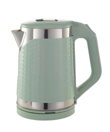 Чайник MAXTRONIC MAX-110 салатовый, нерж (2л, двойн стенки, колба нерж, диск 1,5кВт) 16/уп