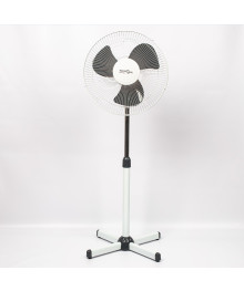Вентилятор Maxtronic MAX-1615-4 (4) Бело-серый (напольный, упр на моторе, 38Вт, 16", 3ск, 4шт/кор)