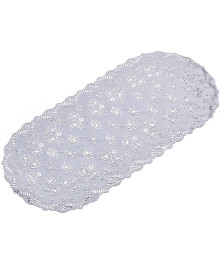 Салфетка Grace Лейс100х60 LO-1026B СЕРЕБРО овальная