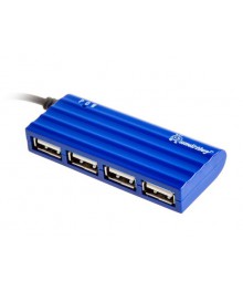 USB - Xaб SmartBuy 4 порта (SBHA-6810-B) голубойдаптер с доставкой по Дальнему Востоку. Большой каталог USB разветвителей со склада в Новосибирске.