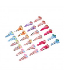 Заколки для волос набор 2шт, сплав, ПУ, 5см, 4 дизайна BERRIOTTIЗаколки оптом с доставкой по Росии. Резинки для волос оптом - купить заколки оптом