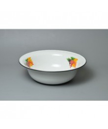 Таз Стальэмаль 9,5л декор, С3021 (5/уп)Посуда эмалированная оптом Сталь Эмаль. Эмалированные кастрюли оптом.