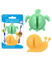 Держатели для зубн.щеток н-р 2шт. , на присоск., DA34-77